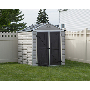 Cарай из поликарбоната Palram Skylight 6x8 Tan для сада и загородного дома Cарай из поликарбоната Palram Skylight 6x8 Tan, уличное оборудование