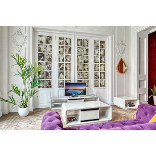 Столик журнальный Paoli Velvet Quadro Цвет: серый беж для дачи Столик журнальный Paoli Velvet Quadro Цвет: серый беж, товары для загородного дома