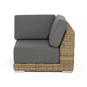 Модуль диванный угловой 4SIS Капри, цвет соломенный для дачи Модуль диванный угловой 4SIS Капри, цвет соломенный, садовая мебель