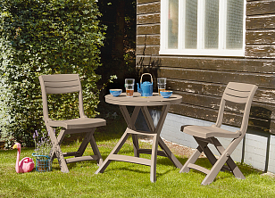 Лаунж зона Keter Jazz set капучино для дачи Лаунж зона Keter Jazz set капучино, садовая мебель