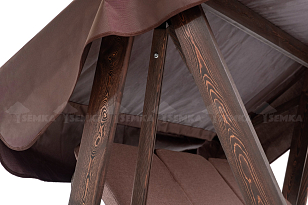 Качели Semka Floresta wenge лиственница для дачи Качели Semka Floresta wenge лиственница, садовая мебель