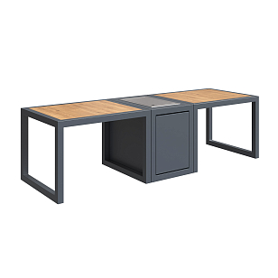 Стол-камин Kaminex Катла для сада и загородного дома Стол-камин Kaminex Катла, уличное оборудование