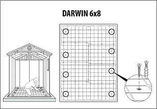 Пластиковый сарай Keter Darwin 6х8 серый для сада и загородного дома Пластиковый сарай Keter Darwin 6х8 серый, уличное оборудование