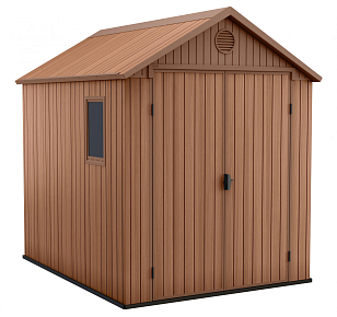 Пластиковый сарай Keter Darwin 6х8 коричневый для сада и загородного дома Пластиковый сарай Keter Darwin 6х8 коричневый, уличное оборудование