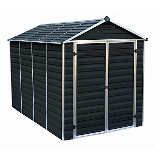 Сарай из поликарбоната Palram Skylight 6x10 Dark Grey для сада и загородного дома Сарай из поликарбоната Palram Skylight 6x10 Dark Grey, уличное оборудование