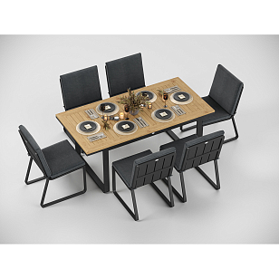 Обеденная зона Gardenini Premium Voglie 180 Карбон / Темно-серый со стульями Voglie для дачи Обеденная зона Gardenini Premium Voglie 180 Карбон / Темно-серый со стульями Voglie, садовая мебель