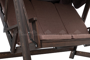 Качели Semka Floresta wenge лиственница для дачи Качели Semka Floresta wenge лиственница, садовая мебель