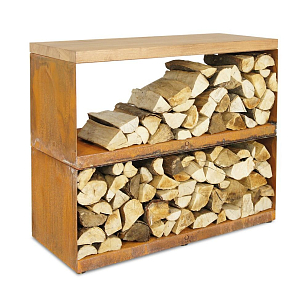 Поленница OFYR двойная для дачи Поленница OFYR двойная, товары для загородного дома