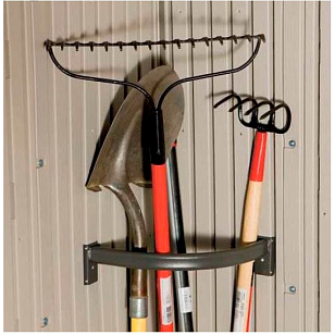 Угловой держатель инструментов Lifetime для сарая WoodLook для сада и загородного дома Угловой держатель инструментов Lifetime для сарая WoodLook, уличное оборудование