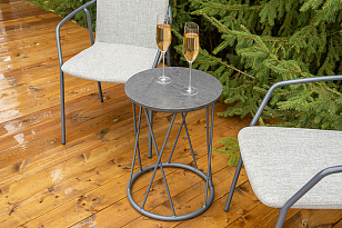 Кофейный комплект Марокко, цвет темно-серый для дачи Кофейный комплект Марокко, цвет темно-серый, садовая мебель