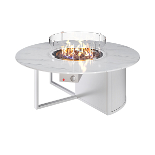 Стол-камин Kaminex Бромо Белый для сада и загородного дома Стол-камин Kaminex Бромо Белый, уличное оборудование