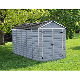 Сарай из поликарбоната Palram Skylight 6x12 Dark Grey для сада и загородного дома Сарай из поликарбоната Palram Skylight 6x12 Dark Grey, уличное оборудование