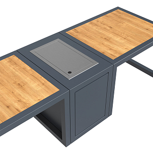 Стол-камин Kaminex Катла для сада и загородного дома Стол-камин Kaminex Катла, уличное оборудование