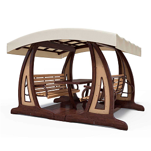 Качели садовые Leda Валенсия X2 Премиум (лиственница) для дачи Качели садовые Leda Валенсия X2 Премиум (лиственница), садовая мебель