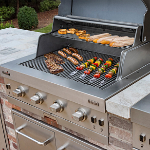 Встраиваемый гриль Char-Broil Medallion Series 4S для приготовления пищи Встраиваемый гриль Char-Broil Medallion Series 4S для сада