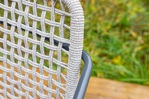 Кофейный комплект Тунис, цвет темно-серый для дачи Кофейный комплект Тунис, цвет темно-серый, садовая мебель