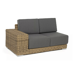 Модуль диванный правый 4SIS Капри, цвет соломенный для дачи Модуль диванный правый 4SIS Капри, цвет соломенный, садовая мебель