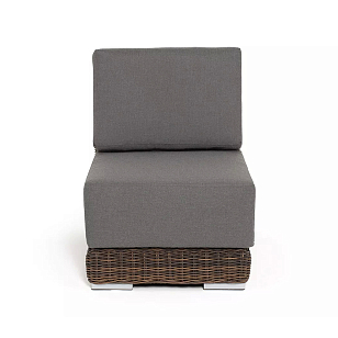 Модуль диванный прямой 4SIS Капри, цвет коричневый для дачи Модуль диванный прямой 4SIS Капри, цвет коричневый, садовая мебель