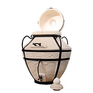 Тандыр Amfora Tandoors Аладдин с откидной крышкой для приготовления пищи Тандыр Amfora Tandoors Аладдин с откидной крышкой для сада