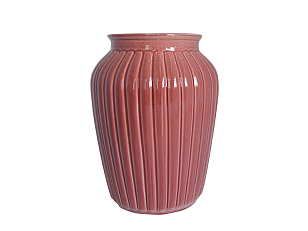 Ваза "Ребристая" Дымов Керамика 2 л Цвет: брусничный для дачи Ваза "Ребристая" Дымов Керамика 2 л Цвет: брусничный, товары для загородного дома