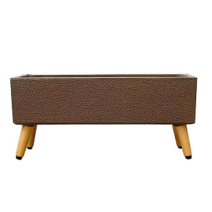 Кашпо Idealist Lite Урбан напольное прямоугольное с подставкой 74 Цвет: кофе для сада и загородного дома Кашпо Idealist Lite Урбан напольное прямоугольное с подставкой 74 Цвет: кофе, уличное оборудование