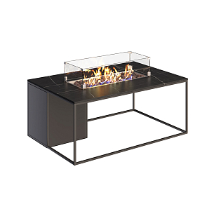 Стол-камин Kaminex Лаки Черный для сада и загородного дома Стол-камин Kaminex Лаки Черный, уличное оборудование