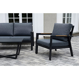 Лаунж-зона 4SIS Орхидея 4-местная, цвет темно-серый для дачи Лаунж-зона 4SIS Орхидея 4-местная, цвет темно-серый, садовая мебель