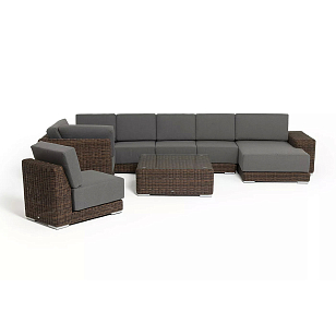 Кушетка 4SIS Капри, цвет коричневый для дачи Кушетка 4SIS Капри, цвет коричневый, садовая мебель