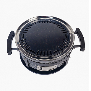 Настольный керамический гриль Diamond Egg Tabletop Grill Цвет: черный для приготовления пищи Настольный керамический гриль Diamond Egg Tabletop Grill Цвет: черный для сада