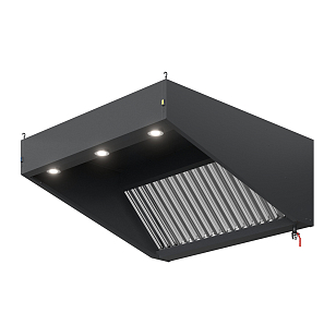 Зонт вытяжной козырькового типа S2 с подсветкой Черный для приготовления пищи Зонт вытяжной козырькового типа S2 с подсветкой Черный для сада