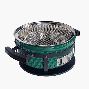 Настольный керамический гриль Diamond Egg Tabletop Grill Цвет: зеленый для приготовления пищи Настольный керамический гриль Diamond Egg Tabletop Grill Цвет: зеленый для сада