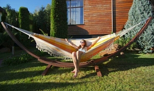 Гамак двухместный Lite Sun Flower для отдыха за городом Гамак двухместный Lite Sun Flower для хобби и пикника