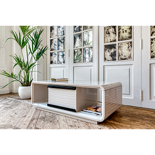 Столик-тумба журнальный Paoli Velvet Цвет: серый беж для дачи Столик-тумба журнальный Paoli Velvet Цвет: серый беж, товары для загородного дома