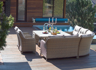 Комплект мебели из искусственного ротанга Lite Sorrento для дачи Комплект мебели из искусственного ротанга Lite Sorrento, садовая мебель