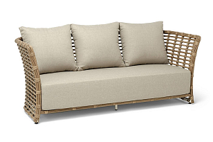 Диван 4SIS Валенсия 3-местный Цвет: соломенный для дачи Диван 4SIS Валенсия 3-местный Цвет: соломенный, садовая мебель