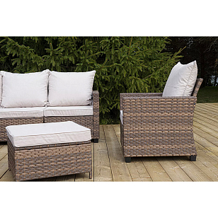 Лаунж-зона 4SIS Бостон, цвет коричневый для дачи Лаунж-зона 4SIS Бостон, цвет коричневый, садовая мебель