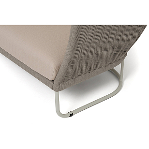 Диван 4SIS Фиджи 3-местный, каркас светло-серый муар, роуп серый меланж, ткань Mossle бежевая для дачи Диван 4SIS Фиджи 3-местный, каркас светло-серый муар, роуп серый меланж, ткань Mossle бежевая, садовая мебель