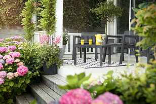 Лаунж зона Keter Emily Balcony set для дачи Лаунж зона Keter Emily Balcony set, садовая мебель