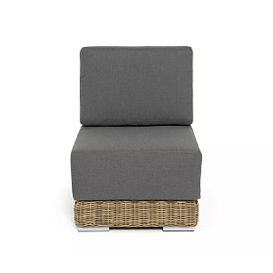 Модуль диванный прямой 4SIS Капри, цвет соломенный для дачи Модуль диванный прямой 4SIS Капри, цвет соломенный, садовая мебель