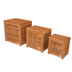 Средняя корзина для белья 4SIS Валенза для дачи Средняя корзина для белья 4SIS Валенза, садовая мебель