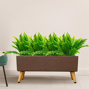 Кашпо Idealist Lite Урбан напольное прямоугольное с подставкой 74 Цвет: кофе для сада и загородного дома Кашпо Idealist Lite Урбан напольное прямоугольное с подставкой 74 Цвет: кофе, уличное оборудование