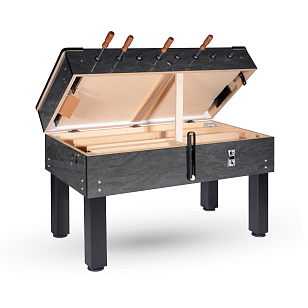 Настольный футбол Desperado Bar De Luxe Classic с жетоноприемником для отдыха за городом Настольный футбол Desperado Bar De Luxe Classic с жетоноприемником для хобби и пикника