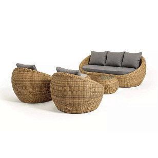 Лаун-зона 4SIS Барселона, цвет соломенный для дачи Лаун-зона 4SIS Барселона, цвет соломенный, садовая мебель