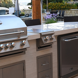 Боковая горелка Bull встраиваемая Slide-In Double Side для приготовления пищи Боковая горелка Bull встраиваемая Slide-In Double Side для сада