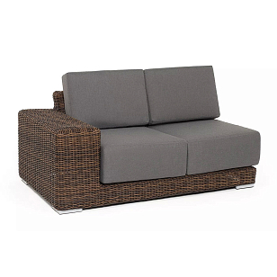 Модуль диванный правый 4SIS Капри, цвет коричневый для дачи Модуль диванный правый 4SIS Капри, цвет коричневый, садовая мебель