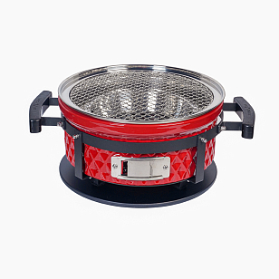 Настольный керамический гриль Diamond Egg Tabletop Grill Цвет: красный для приготовления пищи Настольный керамический гриль Diamond Egg Tabletop Grill Цвет: красный для сада