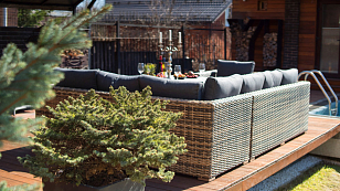 Комплект мебели из искусственного ротанга Lite Sanremo для дачи Комплект мебели из искусственного ротанга Lite Sanremo, садовая мебель