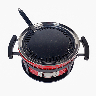 Настольный керамический гриль Diamond Egg Tabletop Grill Цвет: красный для приготовления пищи Настольный керамический гриль Diamond Egg Tabletop Grill Цвет: красный для сада