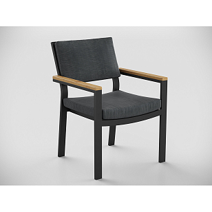 Обеденная зона Gardenini Premium Bella 280 Карбон / Темно-серый со стульями Premium Bella для дачи Обеденная зона Gardenini Premium Bella 280 Карбон / Темно-серый со стульями Premium Bella, садовая мебель