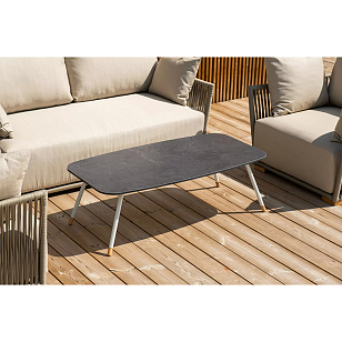 Лаунж-зона 4SIS Форли 4-местная, каркас светло-серый, роуп серо-коричневый для дачи Лаунж-зона 4SIS Форли 4-местная, каркас светло-серый, роуп серо-коричневый, садовая мебель